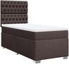 vidaXL Boxspringbett mit Matratze Dunkelbraun 100x200 cm Stoff 3292709 Bild 3