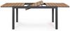 Gartentisch Saliano ausziehbar, Polywood und Aluminium, modern, anthrazit natur, für 4-6 Personen Bild 5