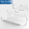 Toski Wandregal Ohne Bohren Acryl 30cm Weiß 2er Set Küchenregal Hängend Bild 2