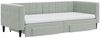 vidaXL Tagesbett Ausziehbar mit Schubladen Hellgrau 90x200 cm Samt 3196763 Bild 3