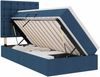 vidaXL Bett mit Stauraum und LED mit LED Blau 100 x 200 cm Polyester 3372527 Bild 2