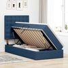 vidaXL Bett mit Stauraum und LED mit LED Blau 100 x 200 cm Polyester 3372527 Bild 4