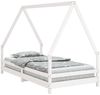 vidaXL Kinderbett Weiß 90x190 cm Massivholz Kiefer 834493 Bild 2