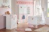 Wickelkommode >CINDY2< (BxHxT: 91x101x75 cm) in WEISS + ABSETZUNGEN ROSE Bild 2
