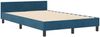 vidaXL Boxspringbett mit Kopfteil Dunkelblau 120 x 190 cm Samt 3344931 Bild 4