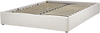Bett mit Stauraum DINAN 160 x 200 cm Stoff Helles Beige Bild 4