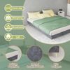 Modern minimalist bed frame, 140*200CM, gray, Dutch velvet material, low box, modern style bedroom furniture, does not include gas lift, does not include headboard and mattress. Bild 2
