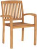 vidaXL Gartenstühle 2 Stk. mit Hellgrünen Kissen Massivholz Teak 3063278 Bild 4