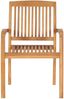 vidaXL Gartenstühle 2 Stk. mit Hellgrünen Kissen Massivholz Teak 3063278 Bild 5