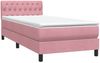 vidaXL Boxspringbett mit Matratze & LED Rosa 80x220 cm Samt 3317198 Bild 5