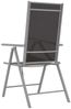 vidaXL Gartenstühle Klappbar 6 Stk. Textilene Schwarz 312183 Bild 5