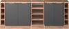 Küchenschrank für Dachschrägen R-Line Anthrazit-Gold 210 cm 5er Set Schrankkorpuss 60 cm Tiefe Vicco Bild 3