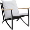 vidaXL 4-tlg. Balkonmöbel Set mit Kissen Schwarz Stahl 4009305 Bild 3