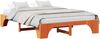 vidaXL Bettrahmen Wachsbraun 140 x 200 cm Massives Kiefernholz 872946 Bild 2