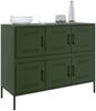 vidaXL Sideboard Olivgrün 100,5x39x79 cm Stahl 843100 Bild 4