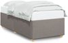 vidaXL Bettgestell ohne Matratze Taupe 80x200 cm Stoff 3284691 Bild 2