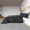 vidaXL Bettwäsche-Set Schwarz 260x240 cm Leichte Mikrofaser 135972 Bild 4