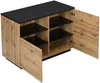 Vente-unique - CORELINA Küchenmöbel Holz, Platte SchwarzBeige - B 60 cm x H 90 cm x L 120 cm Bild 4