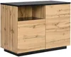 Vente-unique - CORELINA Küchenmöbel Holz, Platte SchwarzBeige - B 60 cm x H 90 cm x L 120 cm Bild 3