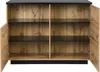 Vente-unique - CORELINA Küchenmöbel Holz, Platte SchwarzBeige - B 60 cm x H 90 cm x L 120 cm Bild 5