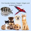 GarPet Napf 2er Set Edelstahlnapf zum Einhängen Vogel Hunde Hasen Katzen Napf Bild 3