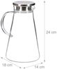 Relaxdays 2 x Glaskaraffe mit Deckel 1,8 Liter Bild 5