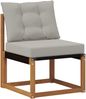 vidaXL Outdoor Mittelsofa Massivholz Akazie Natur 3438859 Bild 3
