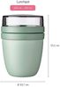 Mepal | Lunchpot Switch Ellipse | mach aus deinem Lunchpot einen Snackpot | praktischer Müslibecher | geeignet für Tiefkühler, Mikrowelle & Spülmaschine | Nordic Red Bild 3