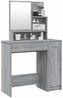 vidaXL Schminktisch mit Spiegel Grau Sonoma 86,5x35x136 cm 820494 Bild 4