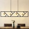 ZMH Pendelleuchte Esstisch Hängelampe 4 Flammig - Hängeleuchte Schwarz Metall Esszimmerlampe Vintage E27 Pendellampe Retro Kronleuchter Industial Flurlampe für Wohnzimmer Küche Bar Esszimmer Bild 2
