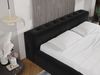 GRAINGOLD Lipari Doppelbett 160x200, Polsterbett mit Bettkasten, gepolstertes Kopfteil, Velour-Stoff, Schwarz Bild 4