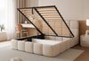 yourhouse24 Polsterbett Cloud Doppelbett Bettgestell Lattenrost mit Bettkasten Bild 3