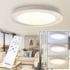Maxkomfort LED Deckenleuchte Dimmbar mit Fernbedienung 48W - 3 Lichtfarben wechselbar, LED fest integriert, Warmweiß/Kaltweiß/Neutralweiß, Moderne Deckenlampe - 3000K/4000K/6500K Ultraflach Rund ∅55cm Bild 4