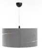 BPS Koncept 01A-014-60 Hängeleuchte SWING Velourss auf PVC-Basis grau, gold 1xE27 60W H:112 Ø60cm dimmbar Bild 4