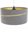 BPS Koncept 01A-014-60 Hängeleuchte SWING Velourss auf PVC-Basis grau, gold 1xE27 60W H:112 Ø60cm dimmbar Bild 2