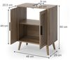 Waschbeckenunterschrank Skara Eiche 48x60 cm Vicco Bild 2