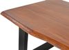 Couchtisch Baumkante massiv Akazie Nussbaum 100 x 70 cm U-Gestell schwarz INSA 80580089 Bild 5