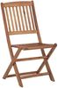 vidaXL Klappbare Gartenstühle 8 Stk. mit Kissen Massivholz Akazie 3075042 Bild 4