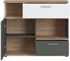 Kommode Teenie / Twenty, Holzwerkstoff, Schwarz, Weiß, 100 x 86 x 40 cm Bild 2