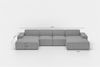 Wohnlandschaft Sofa U-Form CELES PREMIUM XS in Stoff Scala Forest Bild 3