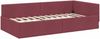 vidaXL Eckbettgestell mit Kopfteil Weinrot 100 cm x 200 cm Stoff 42016054 Bild 4