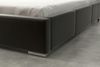 Polsterbett Bett Komplettset SULTAN Kunstleder Schwarz 160x200 cm Bild 3