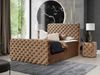 Boxspringbett Serrula Lux, Braun, 120x200 cm Bild 2