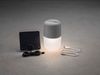 2er Set Solar LED Leuchte ASSISI mit 3-Stufen Dimmer & USB-Kabel, IP44, Grau Bild 4