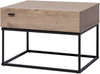 Nachttisch dunkler Holzfarbton rechteckig 41x55 cm CAIRO Bild 5
