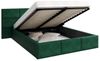 FDM Polsterbett Bettrahmen Bettgestell 90x200, 120x200, 140x200, 160x200, 180x200cm (MADE IN EU - mit hochwertigem Velours Bezug Trinity, Bettrahmen, Bett, Optional mit Matratze bestellbar, mit gepolsterten Wandpaneelen als stilvolle Kopfteil-Alternati... Bild 4
