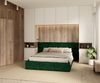 FDM Polsterbett Bettrahmen Bettgestell 90x200, 120x200, 140x200, 160x200, 180x200cm (MADE IN EU - mit hochwertigem Velours Bezug Trinity, Bettrahmen, Bett, Optional mit Matratze bestellbar, mit gepolsterten Wandpaneelen als stilvolle Kopfteil-Alternati... Bild 2