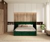 FDM Polsterbett Bettrahmen Bettgestell 90x200, 120x200, 140x200, 160x200, 180x200cm (MADE IN EU - mit hochwertigem Velours Bezug Trinity, Bettrahmen, Bett, Optional mit Matratze bestellbar, mit gepolsterten Wandpaneelen als stilvolle Kopfteil-Alternati... Bild 5