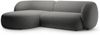 Micadoni Ecksofa Kate 3-Sitzer Links Samt Dunkelgrau Bild 2