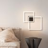 ZMH LED Deckenleuchte Wohnzimmer Deckenlampe - 20W Warmweiß Wohnzimmerlampe Modernes Design Schlafzimmerlampe Schwarz Bild 2